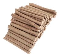 SUPVOX 100g Pack Round Natural Wooden Sticks DIY Craft Material, 5.5cm Length X 5-8mm Diameter Model Handicraft Rods for Handmade Projects and Decorative Woodwork