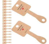 SUPVOX 100pcs 10x4cm Self-Adhesive Bracelet Display Cards with Keychain Holder, Necklace Packaging Tags for Handmade Jewelry, Jewelry Display Supplies for Small Business