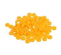SUPVOX 100pcs 2.0mm Plastic Bushing Shaft Sleeves for DIY Model Cars, Yellow 2a Hard Plastic Rod Axle Sleeves for Rc Trucks and Robot Building Accessories