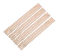 SUPVOX 100pcs 4mm Diameter X 300mm Natural Unfinished Wooden Dowels for Crafts DIY Model Building Making Cake Supports Round Wood Rod Sticks for Art Projects