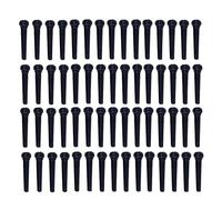 SUPVOX 100pcs Acoustic Guitar Bridge Pins Black Plastic Lightweight String Studs Extractor Accessories for Sturdy String Replacement and Repair
