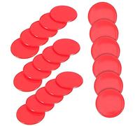 SUPVOX 100pcs Bingo Counting Chips Solid Red Poker Counters for Adults Educational Math Sorting Grouping Game Night Entertainment