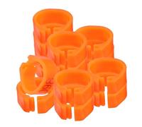SUPVOX 100pcs Bird Identification Rings Reusable Poultry Foot Tags for Small Birds and Poultry Fade-resistant Plastic Leg Bands for Quail Pigeons and Chicks