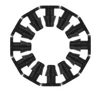 SUPVOX 100pcs Black Plastic Barbed End Caps for Drip Irrigation Tubing, Leakproof Pp Hose Connectors Barbed Ends, for Garden Irrigation and Drip System Water Pipe Connection