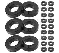 SUPVOX 100pcs Black Plastic Drum Kit Washers Drum Screw Spacers Lugs Hardware Accessories Maintenance and Percussion Mounting