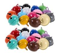 SUPVOX 100pcs Colorful Pet Bells for Dog Collar Accessories Clear Jingle Sound Safety Bells for Cats and Dogs Festive Candy-colored Christmas Craft for Training and Decoration