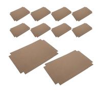 SUPVOX 100pcs Corrugated Paper Reptile Cage Liner Mat, Absorbent Terrarium Substrate for Snake Lizard Tortoise Habitat, 12.8x8 Inch Disposable Bedding for Vivarium Box