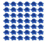 SUPVOX 100pcs Dark Blue Rubber Pin Backs with Butterfly Clutch Caps Star-Shaped Brooch Pin Keepers Tie Tacks and Jewelry Making Accessories