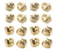 SUPVOX 100pcs Dog Charms Silver Mini Dog Collar Bells with Ringing Sound Lightweight Iron 1.08x1.08x0.94in Cross Pattern for Outdoor Activities and Cats