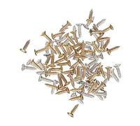 SUPVOX 100pcs Electric Guitar Jack Screw Pickguard Metal Fixator Bass Panel Accessories