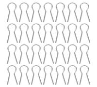 SUPVOX 100pcs Hanging Burning Pins Pottery Kiln Tools High Temperature Resistant Alloy Silver Needles Versatile Design for Jewelry Hanging and DIY Craft Projects