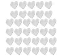 SUPVOX 100pcs Heart Shaped Silicone Earring Backs Flexible and Easy to Use Locking Earring Plugs for DIY Jewelry Making Accessories