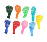 SUPVOX 100Pcs Latex Party Balloons Set Colorful Happy Birthday Decorations with Printed Letters Latex Material for Wall Ceiling Window Birthday Party Supplies