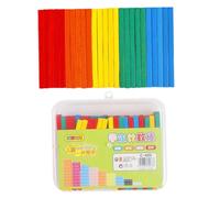 SUPVOX 100pcs Math Counting Rods Educational Teaching for Lightweight Portable Number Learning Sticks for Addition Subtraction Multiplication Division Classroom and Homeschool Supplies