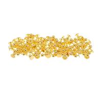 SUPVOX 100pcs Medium Gold Chef Coat Buttons - Plastic Round Replacement Sewing Buttons for Jackets and Coats - Custom Clothes Fasteners for Chef Uniforms