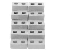 SUPVOX 100pcs Mini Bricks Building Realistic Dollhouse Bricks for DIY Crafts and Architectural Models Tiny Portable Miniature Blocks for Micro Landscape and Dollhouse Stone Walls