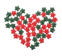 SUPVOX 100Pcs Mini Resin Star Charms Bulk Flatback Stars for Christmas DIY Hairpin, Phone Case Craft and Holiday Decoration Accessories