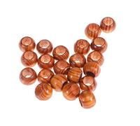 Natural Wooden Beads, 100Pcs Large Hole Round Wood Spacer Beads for Jewelry Making Craft DIY Macrame Bracelet Necklace 20mm x Diameter 3/8 Hole