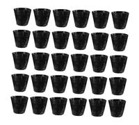 SUPVOX 100pcs Planting Bags Black Thickened PE Bag Drainage Holes Gardening Pouch for Vegetables Perennials Houseplants