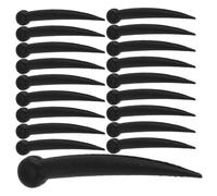 SUPVOX 100Pcs Plastic Bird Beak Doll Accessories Realistic DIY Craft Beak Parts for Parrot Sparrow Pigeon Model Making Black Insert for Arts and Crafts