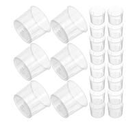 SUPVOX 100pcs Plastic Measuring Beakers Measuring Cups 15ml Small Beakers Scale Versatile Tool Laboratory Use