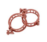 SUPVOX 100pcs Plastic Plant Support Clips Brown Gardening Clamps for Tomato Stem Fixing and Vine Growth Weatherproof Reusable Garden Clips for Indoor Outdoor Plant Supports