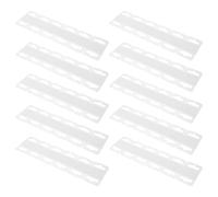 SUPVOX 100pcs PVC Self Adhesive Hanging Hooks with Aircraft Slot 45x35mm, Sticky Display Tabs for Retail Pegboard Organization and Home Storage