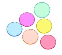 SUPVOX 100Pcs Scientific Educational Discs Smooth Round Chips for Math Games and Experiments Bright Non Toxic Learning Tokens for Early Childhood Development