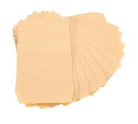 SUPVOX 100pcs Self-Adhesive Cash Storage Envelopes Large Capacity Paper Money Envelopes Portable Khaki Budget Wallet Organiser for Shopping and Travel