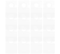 SUPVOX 100pcs Self Adhesive Round Hole Hanging Hooks PVC Retail Display Tabs 20x40mm Utility Hooks for Home Organization and Store Displays