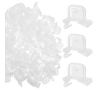 SUPVOX 100Pcs Supermarket Channel Card Grip Clips Plastic Shelf Advertising Holders for Price Tags Retail Display Accessories