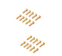 SUPVOX 100pcs Tuning Peg Screws Set Guitar Tuner Screws for Electric Acoustic Guitar Gold Replacement
