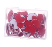 SUPVOX 100Pcs Two Color Heart Shaped Counting Chips for Plastic Math Counters for Learning Addition Subtraction and Bingo Games Bright Lightweight Tokens for Early Education and Visual