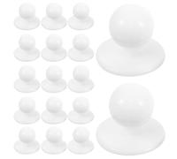 SUPVOX 100pcs White Medium Chef Uniform Buttons 11mm Head 18mm Base Round Sewing Replacement Buttons for Chef Suits Restaurant Workwear DIY Clothes