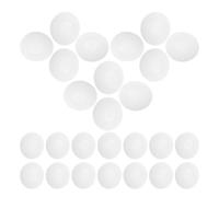 SUPVOX 100pcs white round sponge earbud cushions replacement covers for earbuds earphone wear resistance
