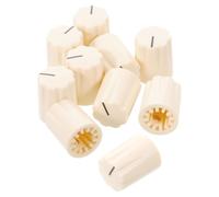 SUPVOX 10pcs 13x16mm Electric Guitar Pedal Knobs Set, Volume Control Rotary Potentiometer Knobs, Light Beige Color, Guitar Amplifier and Effect Pedal Accessories