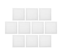 SUPVOX 10pcs 20x20cm Cotton Blank Canvas Boards for Painting with Wood Oil Painting Frame DIY Art Canvas Sets for Acrylic and Artists