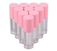 SUPVOX 10pcs 6ml Empty Lip Gloss Tubes with Brush Head Lightweight Abs Material Refillable Lip Balm Bottles for Traveling and Short-term Trips