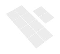 SUPVOX 10pcs Adhesive White LED Light Diffuser Film Sheets 50um Thick Soft Light Diffuser Stickers for LED Strip Cover Home Office Party