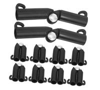 SUPVOX 10pcs Adjustable Plant Trellis Clip Stakes B Type Connector Buckles for Tomatoes Cucumber Beans and Vegetable Support Durable Plastic Gardening Accessories for Tubes
