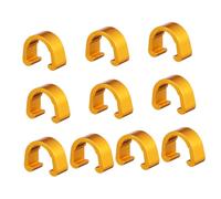 SUPVOX 10PCS Aluminum Alloy C Clip Buckle Wire Clamps for Mountain Bike Brake Cable Fixing Road Bicycle Line Clips Lightweight Cable Holders