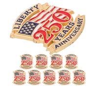 SUPVOX 10pcs American Commemorative Brooch for Independence Day Celebration Patriotic Flag Pin Badge for Veterans Day Souvenir and National Flag Jewelry
