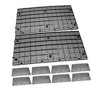 SUPVOX 10PCS Aquarium Egg Crate Panels Plastic Fish Tank Dividers for Breeding and Isolation Adjustable Water Flow Control Mesh for Tank Filtration and Oxygen Supply