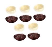 SUPVOX 10Pcs Artificial Bird Nests Realistic Handmade Faux Nest Ornaments Brown and Bamboo Colors Decoration for Garden DIY Craft Photo Props and Table Display