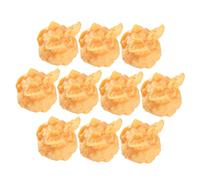 SUPVOX 10pcs Artificial Popcorn Props Realistic Miniature Popcorn Decorations for Photography Craft Adornment Shop Displays Parties Material