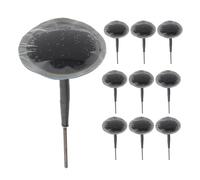 SUPVOX 10pcs Automotive Tire Repair Mushroom Nail Plug Self-Tapping Screw Patch Plug For Car And Tractor Tyre Emergency Repair Black