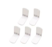 SUPVOX 10pcs Baby Proofing Cabinet Locks for Child Safety with Strong Adhesive, White Plastic Right Angle Locks for Refrigerator Door and Drawer, Easy to Install Childproof Latches