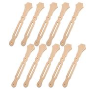 SUPVOX 10pcs Bamboo Fan Sticks DIY Handheld Fan Sticks Classic Round Handles Resistant to Breaking and Bending Beautiful DIY Accessory for Wedding Projects