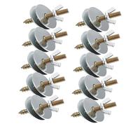 SUPVOX 10pcs Bird Cage Retaining Screws with Double Washers for Perch Fixing Durable Fasteners for Budgie and Parrot Platforms Easy Installation and Stable Support for Pet Cages