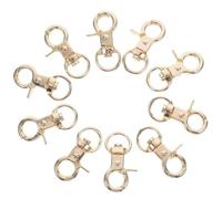 SUPVOX 10pcs Birdcage Lock Buckles Safety Snap Hooks for Parrot Cages Budgie Accessories